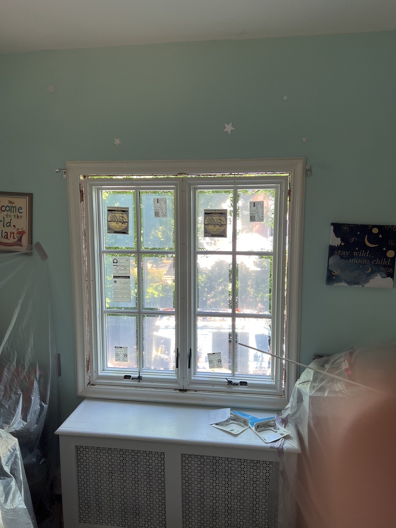 Foam around the window